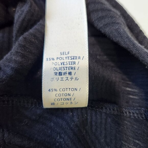 Rebecca Minkoff Sleeveless Drape Tunic Top M Black Crew Neck Semi‎ Sheer - Picture 8 of 9